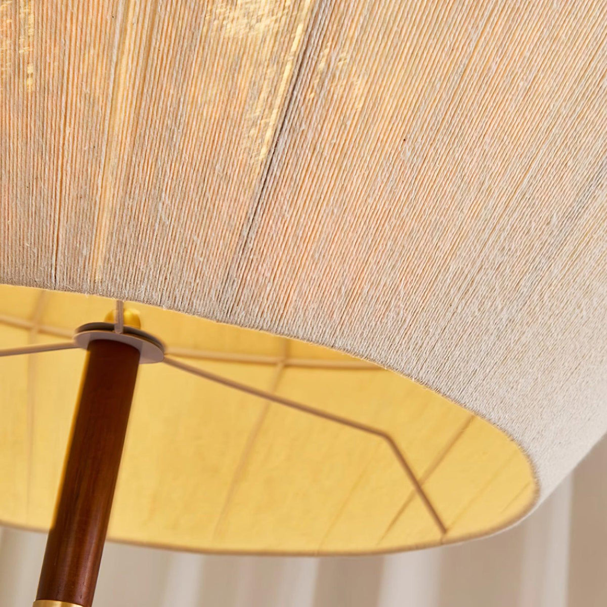 Elowen lampa wisząca z płótna nici bawełnianej orzech włoski naturalny