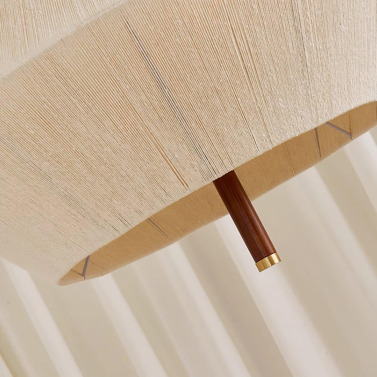 Elowen lampa wisząca z płótna nici bawełnianej orzech włoski naturalny