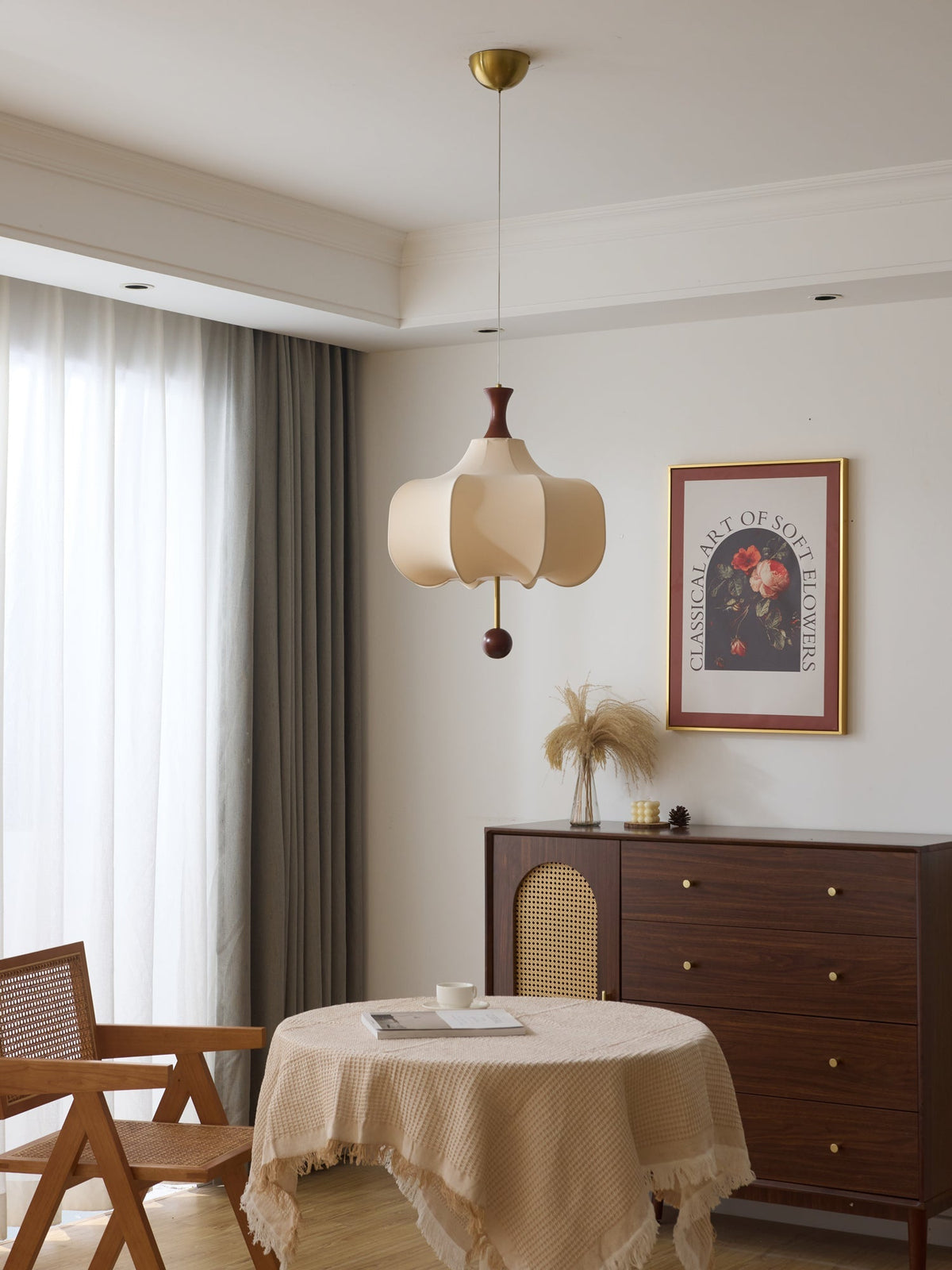 Venoryra żyrandol wiszący z drewna w stylu Premium Elegance Cloud