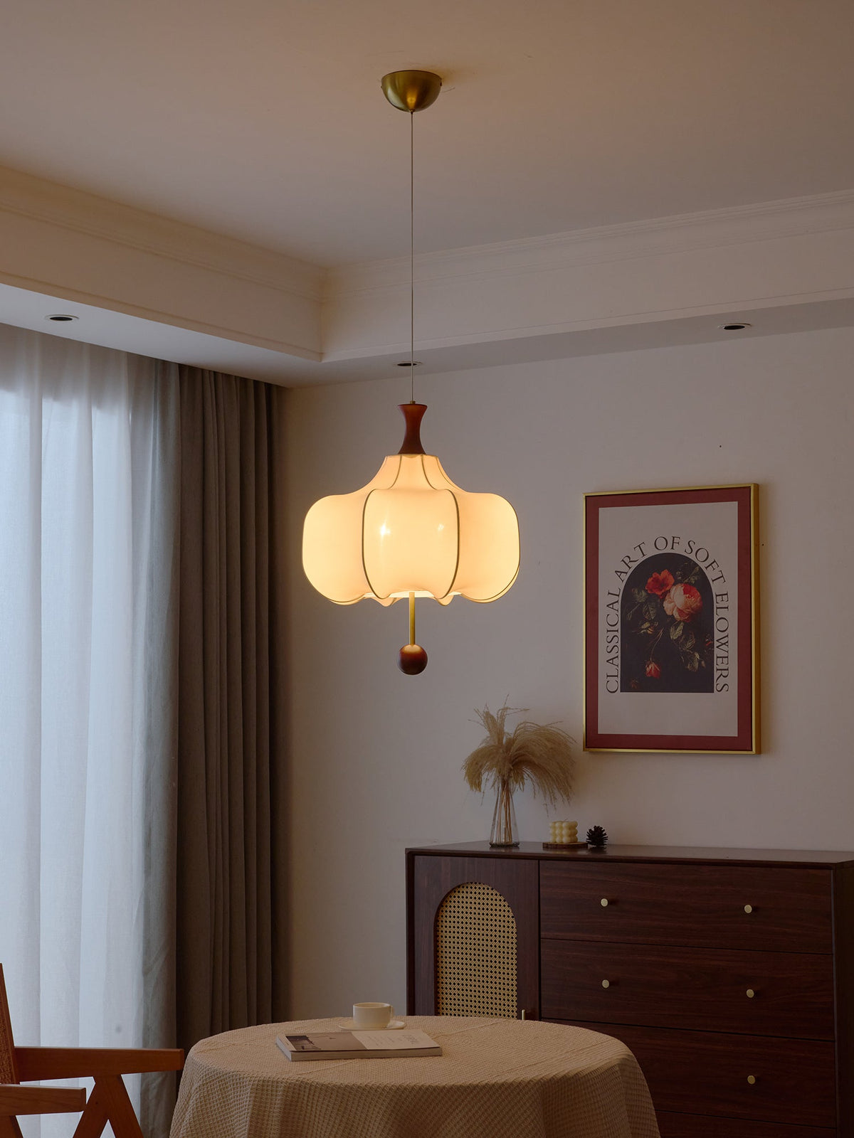 Venoryra żyrandol wiszący z drewna w stylu Premium Elegance Cloud