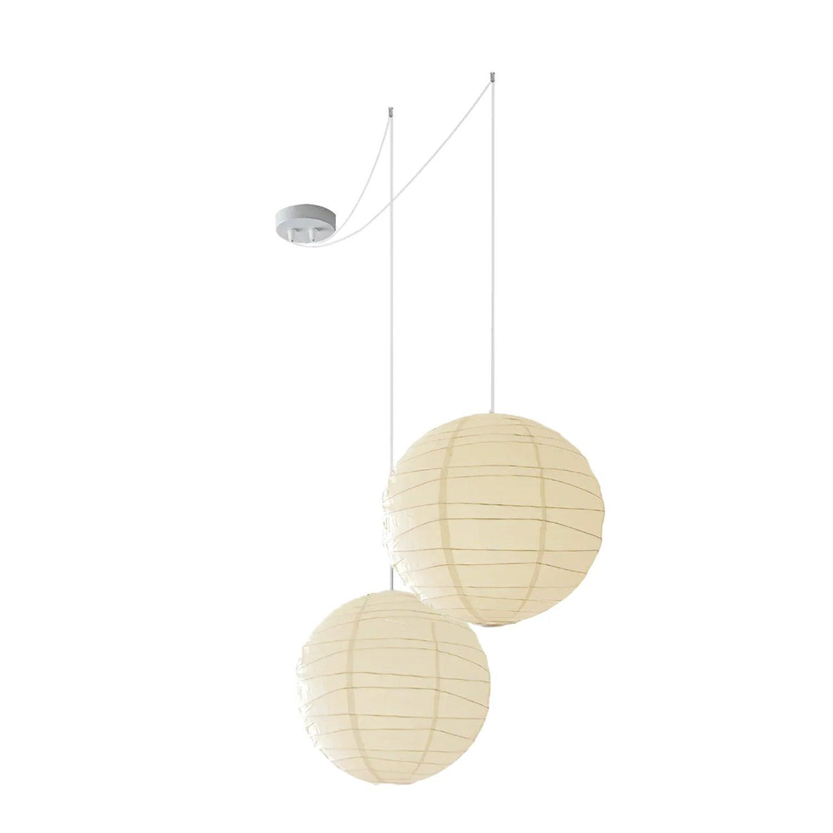 Lunalora papierowa lampa wisząca w stylu vintage