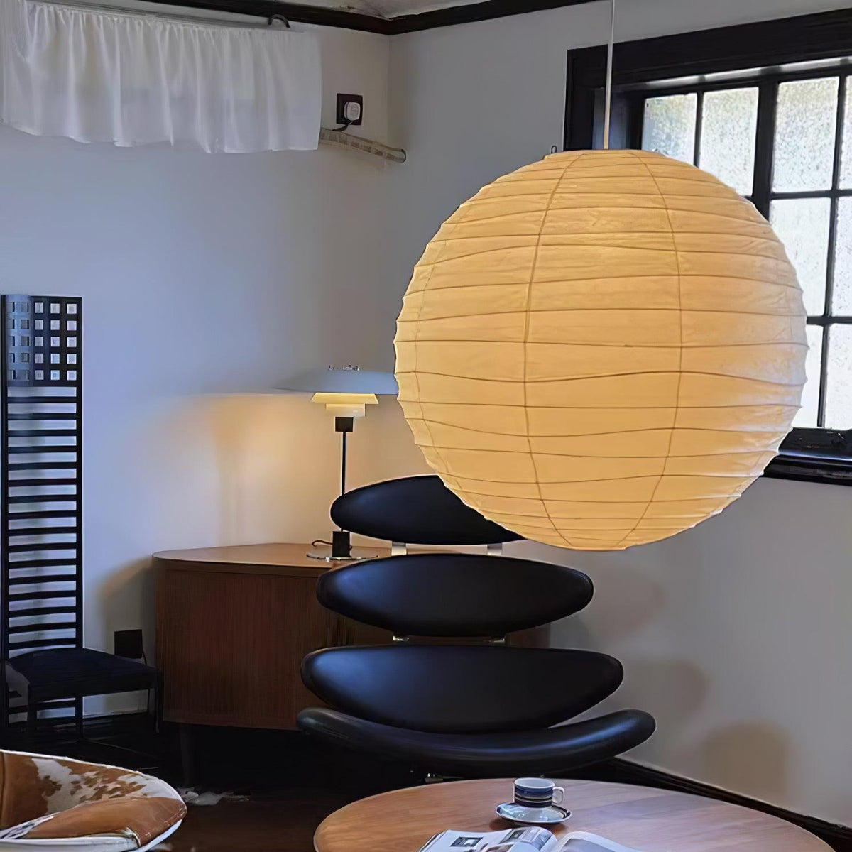 Lunalora papierowa lampa wisząca w stylu vintage