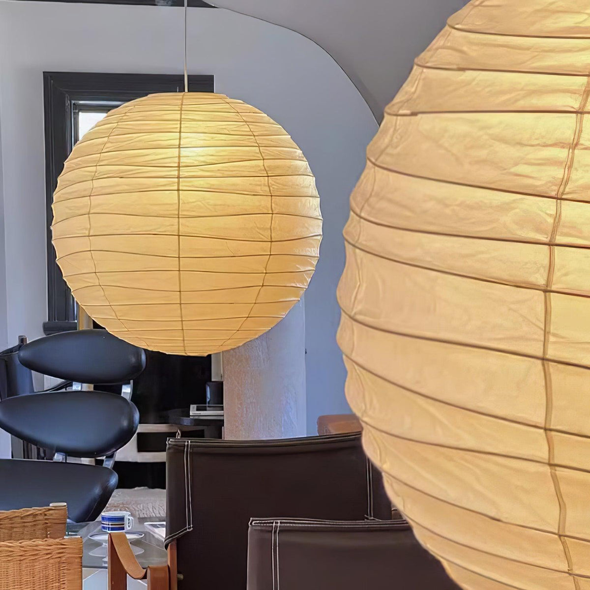 Lunalora papierowa lampa wisząca w stylu vintage