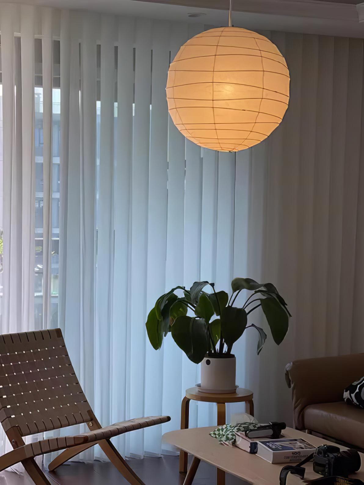 Lunalora papierowa lampa wisząca w stylu vintage