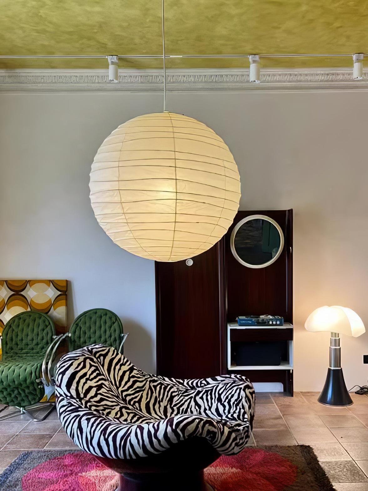Lunalora papierowa lampa wisząca w stylu vintage