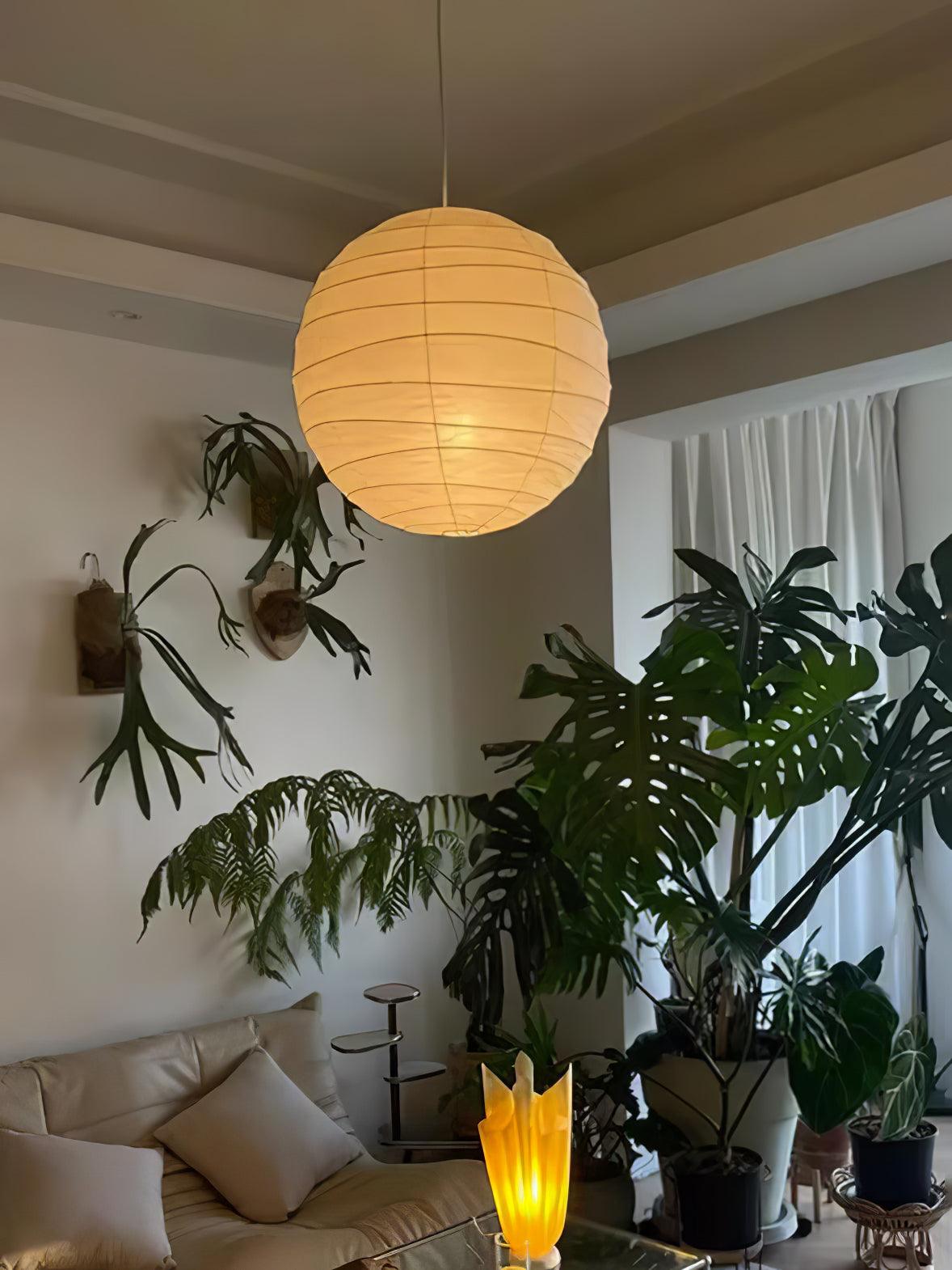 Lunalora papierowa lampa wisząca w stylu vintage