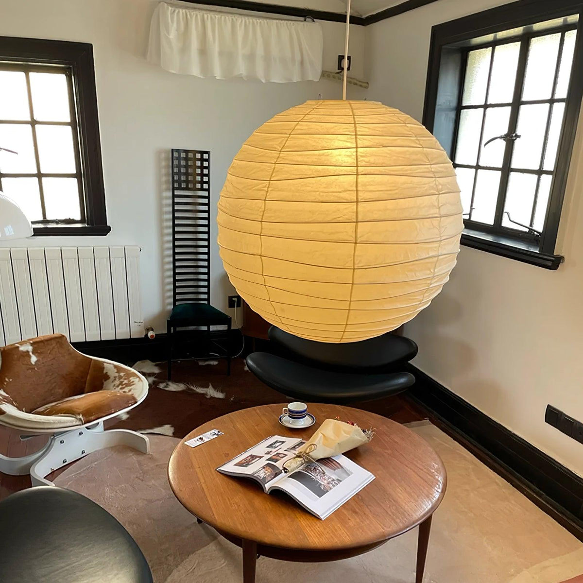 Lunalora papierowa lampa wisząca w stylu vintage