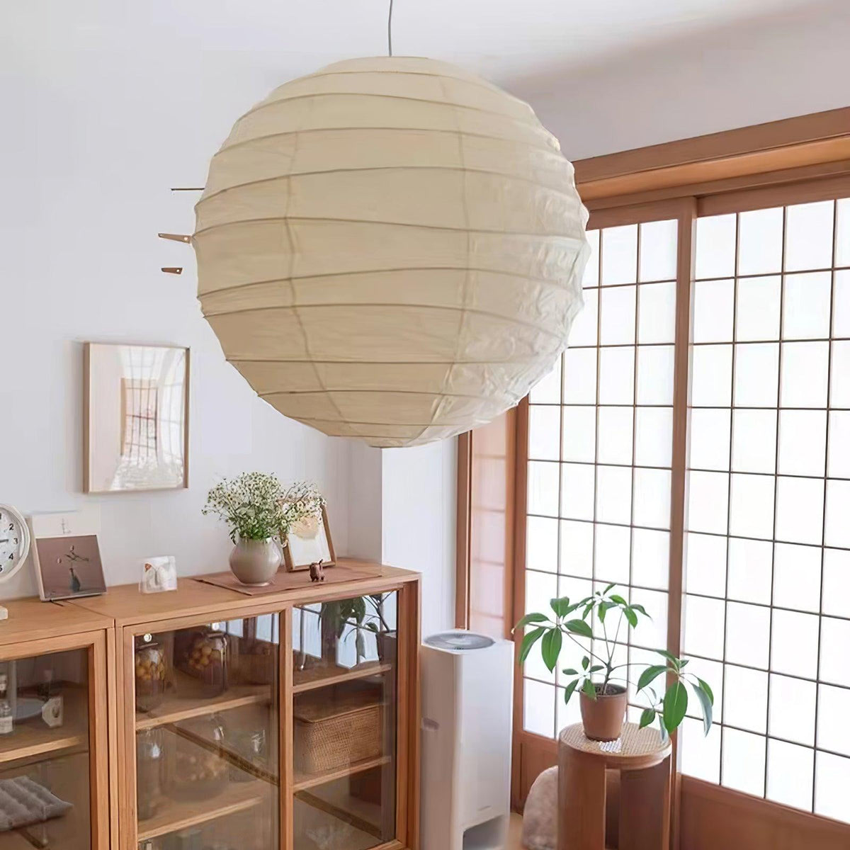 Lunalora papierowa lampa wisząca w stylu vintage