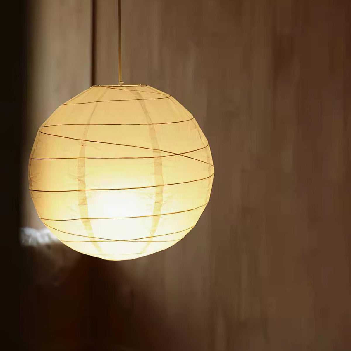 Lunalora papierowa lampa wisząca w stylu vintage