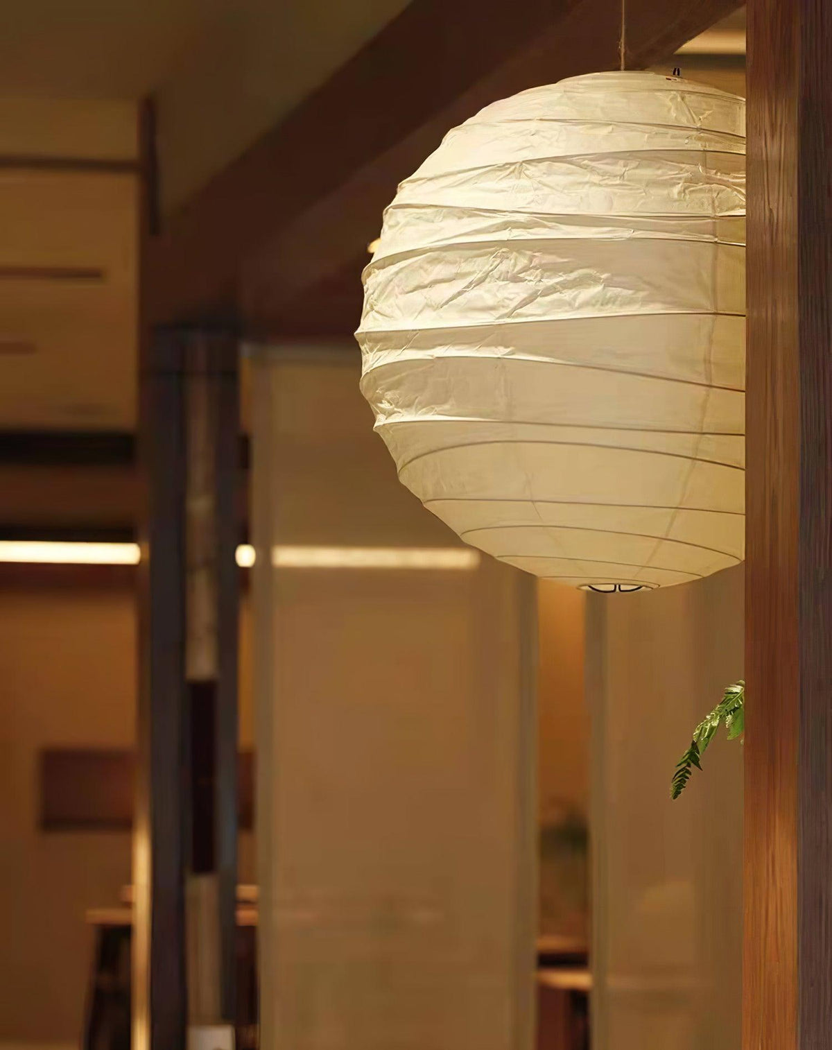 Lunalora papierowa lampa wisząca w stylu vintage