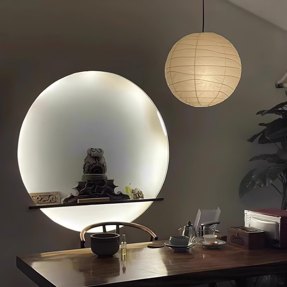 Lunalora papierowa lampa wisząca w stylu vintage