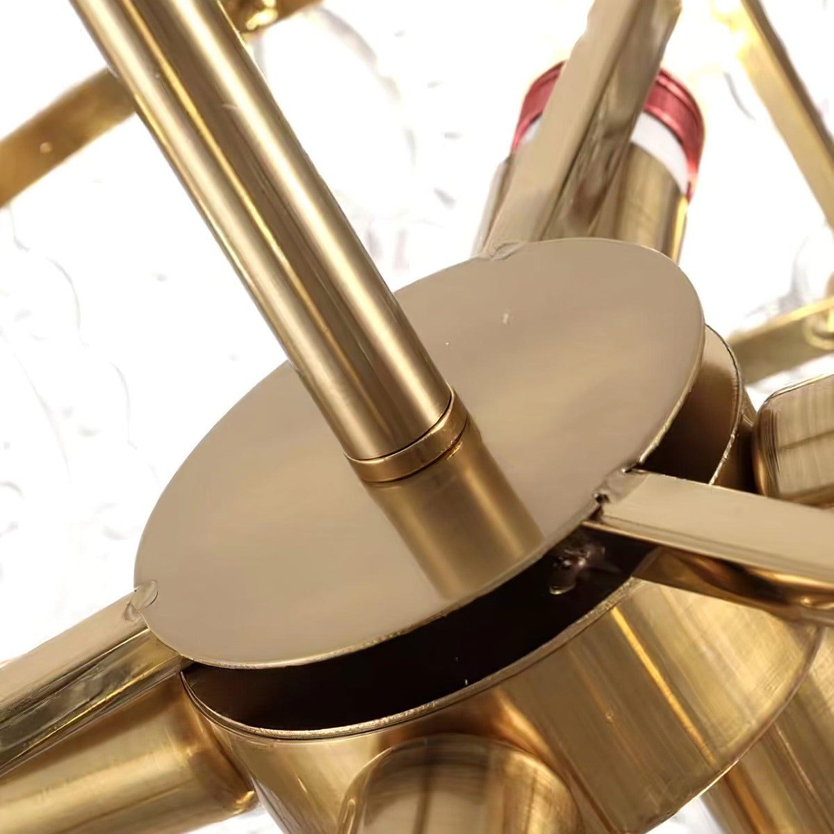 Orieleon żyrandol Wave Pearl Gold w stylu nowoczesnym