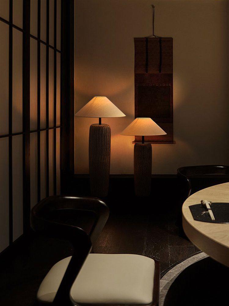 Hael zewnętrzna lampa stojąca ze starożytnego drewna
