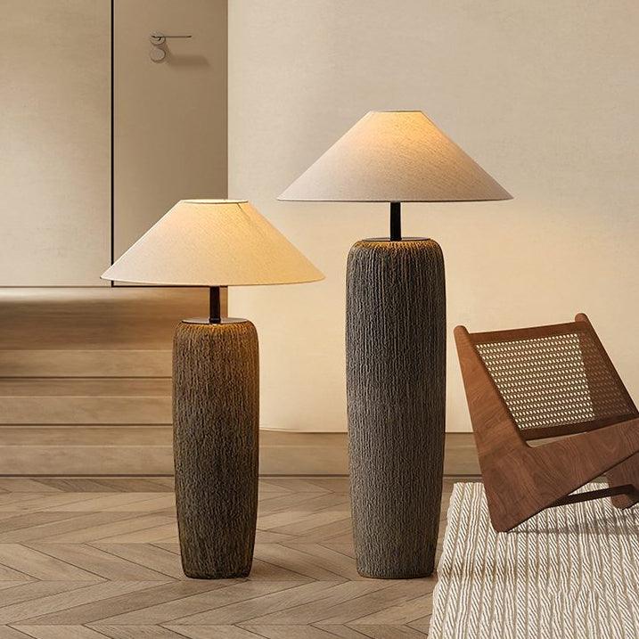 Hael zewnętrzna lampa stojąca ze starożytnego drewna