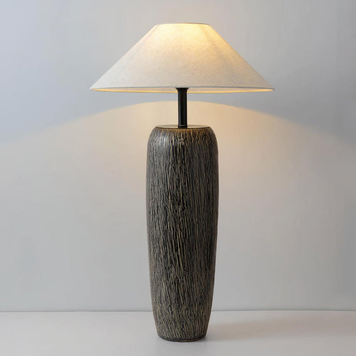 Hael zewnętrzna lampa stojąca ze starożytnego drewna