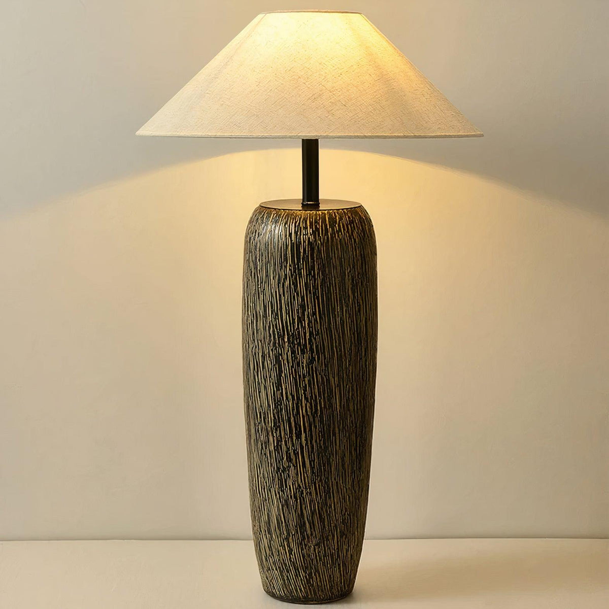 Hael zewnętrzna lampa stojąca ze starożytnego drewna