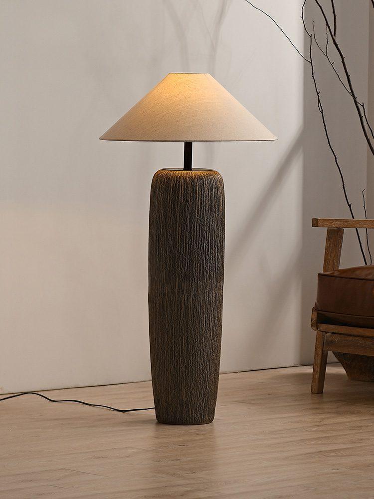 Hael zewnętrzna lampa stojąca ze starożytnego drewna
