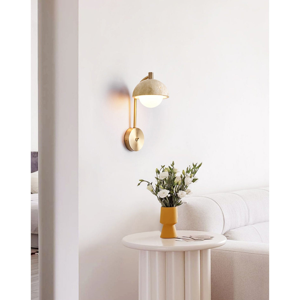 Valelaine kinkiet w stylu Travertine