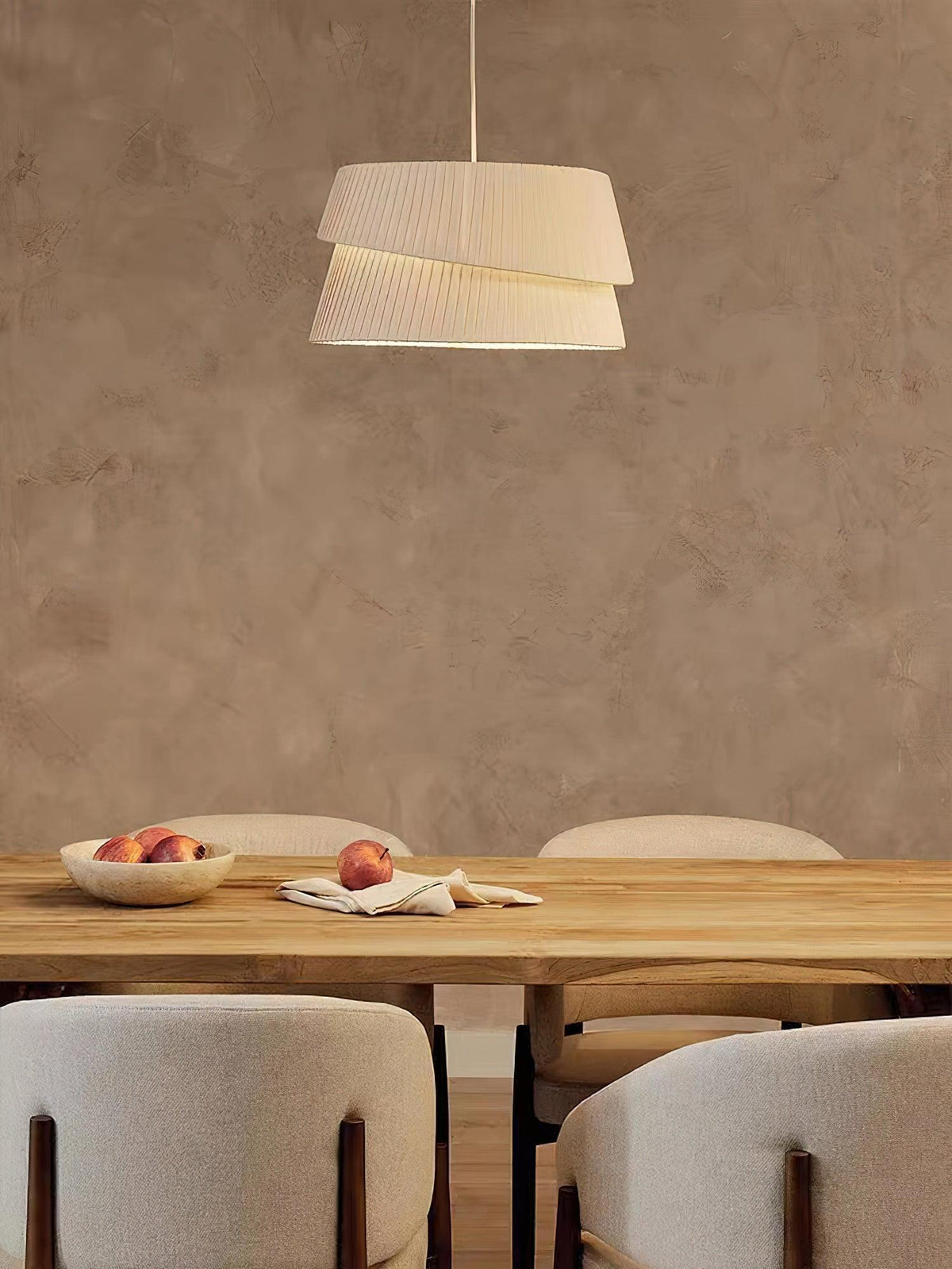Tocan wisząca lampa płócienna w stylu skandynawskim