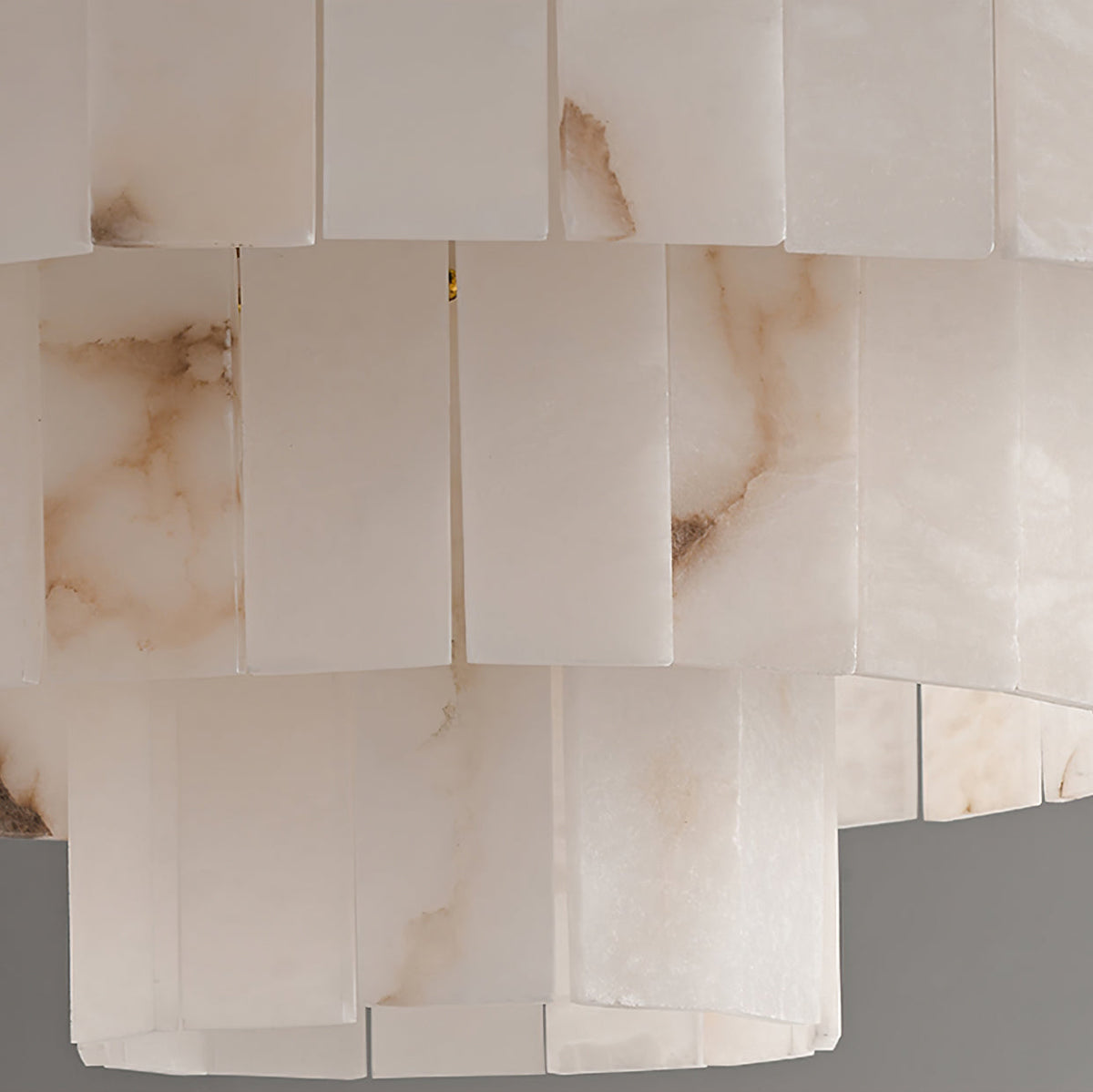 Windham Alabaster żyrandol Warstwowy Halo