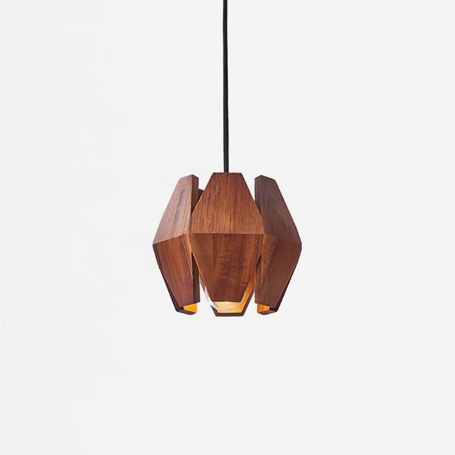 Miro lampa wisząca z geometrycznym kloszem drewnianym ciepłe światło nordycki minimalistyczny akcent