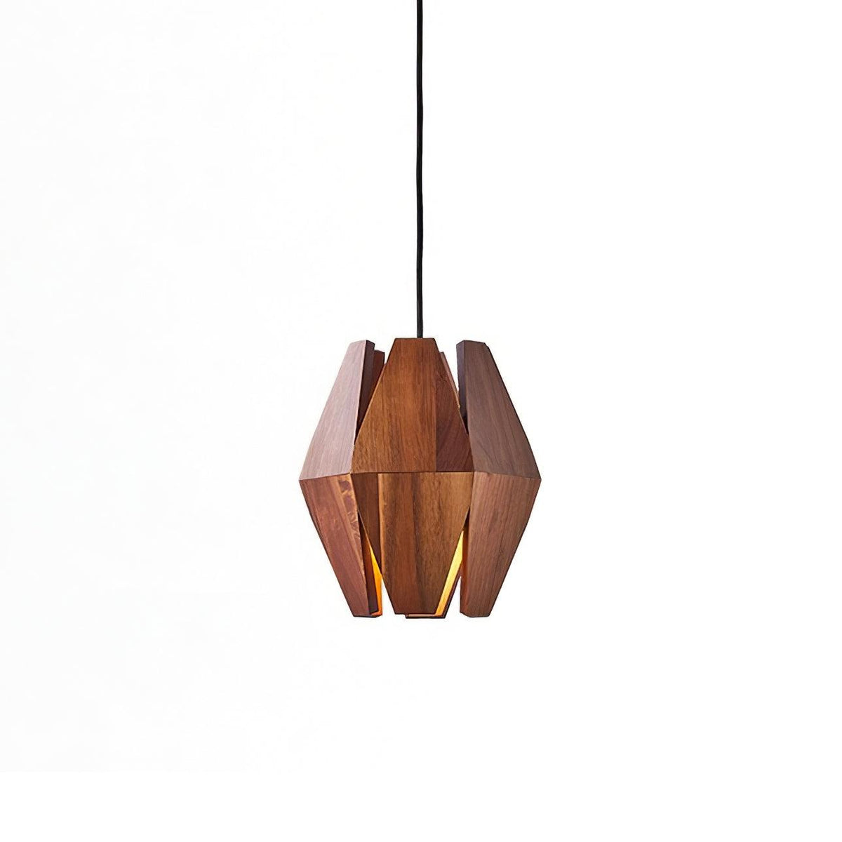 Miro lampa wisząca z geometrycznym kloszem drewnianym ciepłe światło nordycki minimalistyczny akcent