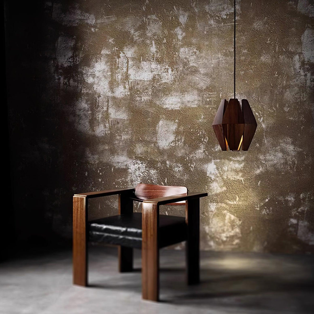Miro lampa wisząca z geometrycznym kloszem drewnianym ciepłe światło nordycki minimalistyczny akcent