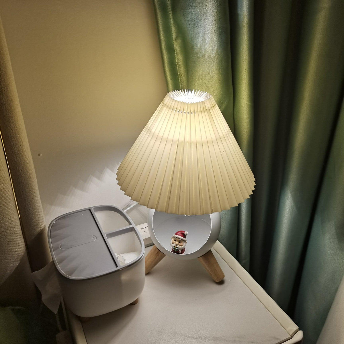Hazelle nowoczesna lampa stołowa z płótna