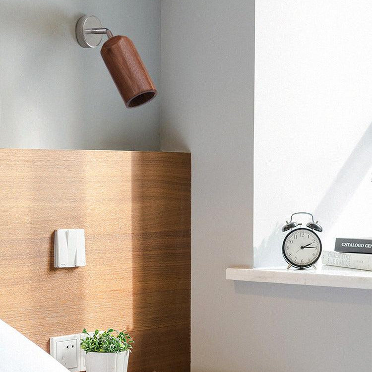 Finn drewniana lampa sufitowa szynowa
