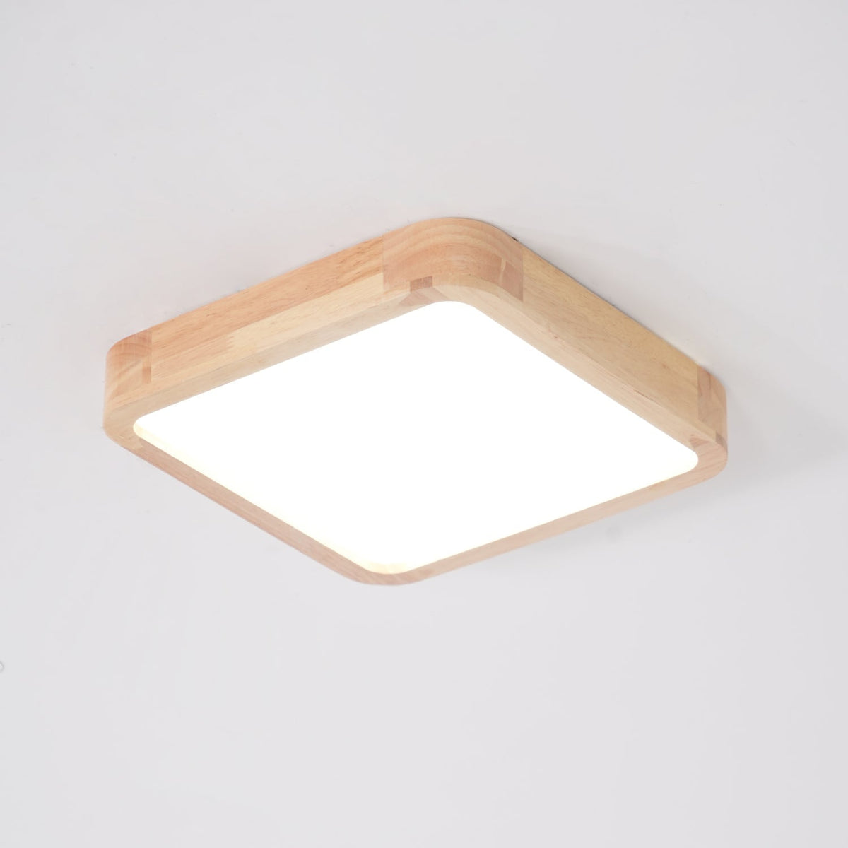 Hano drewniany geometryczny żyrandol sufitowy