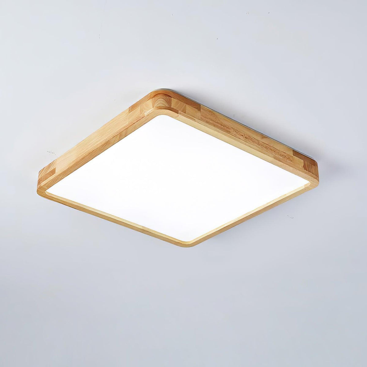 Hano drewniany geometryczny żyrandol sufitowy