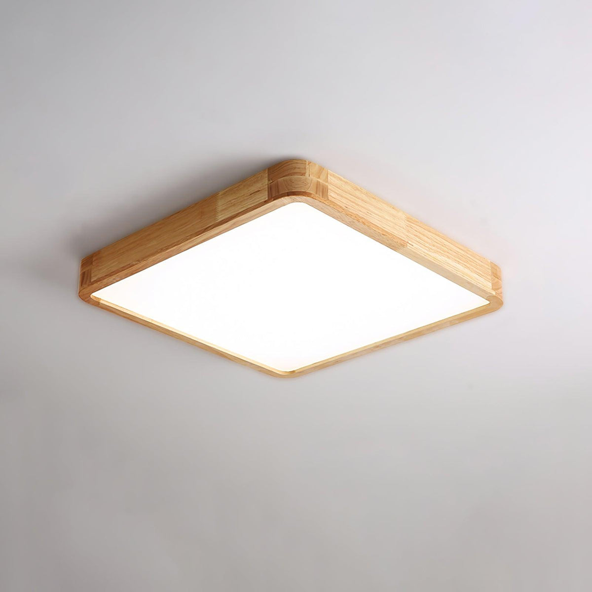 Hano drewniany geometryczny żyrandol sufitowy