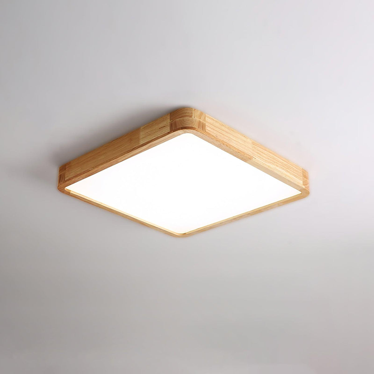 Hano drewniany geometryczny żyrandol sufitowy