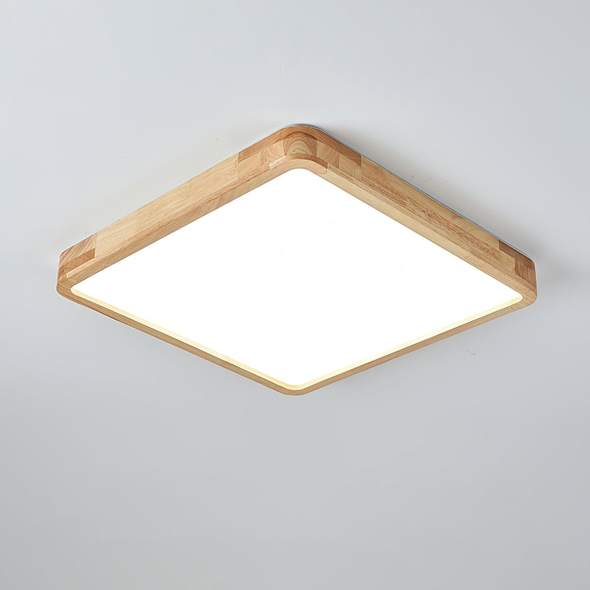 Hano drewniany geometryczny żyrandol sufitowy