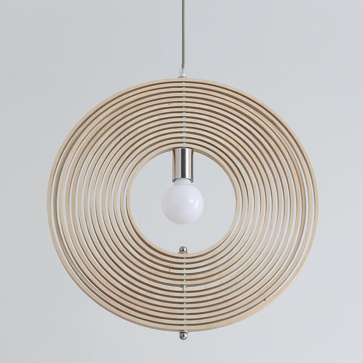 Lampa wisząca Drewniane Pierścienie Kula Organiczny Minimalistyczny Ambient