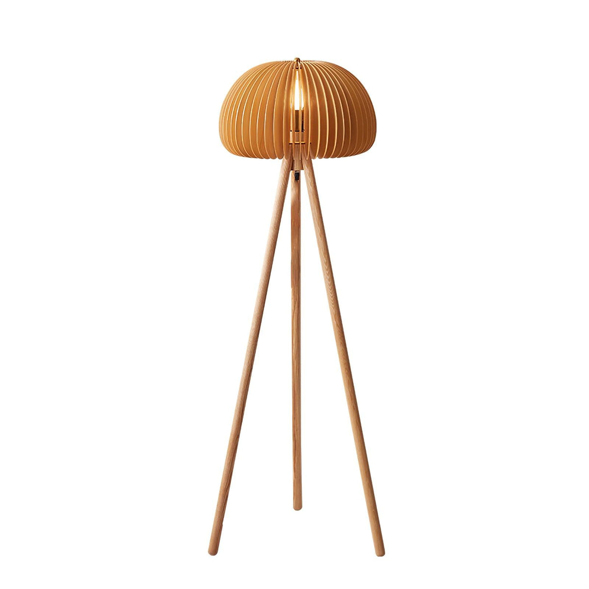 Zetalyre lampa stojąca na trójnogu drewniana