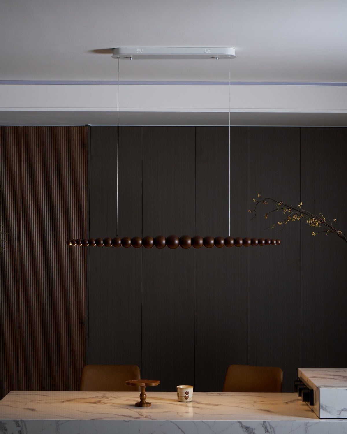 Orlanre minimalistyczna lampa wisząca z drewna