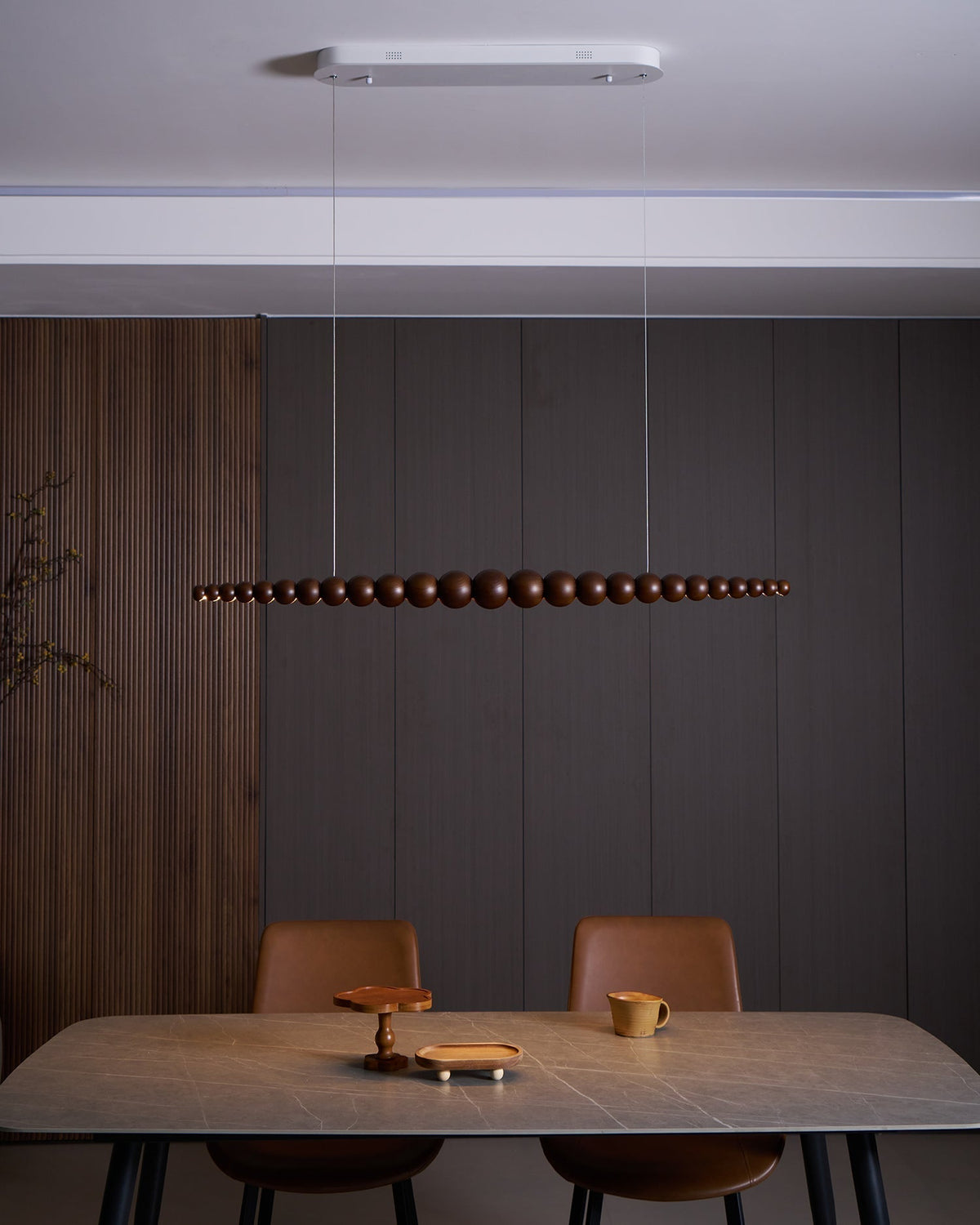 Orlanre minimalistyczna lampa wisząca z drewna