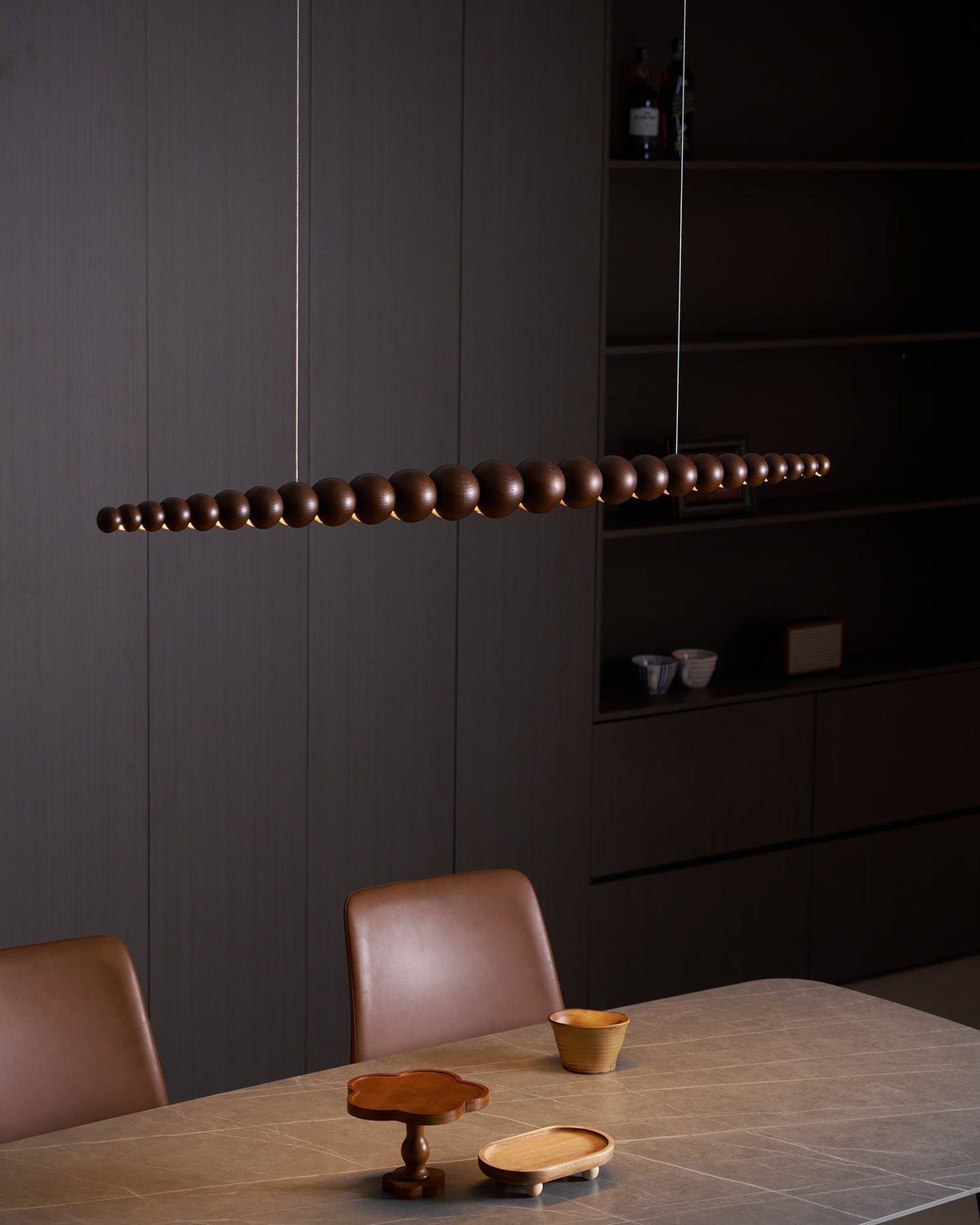 Orlanre minimalistyczna lampa wisząca z drewna