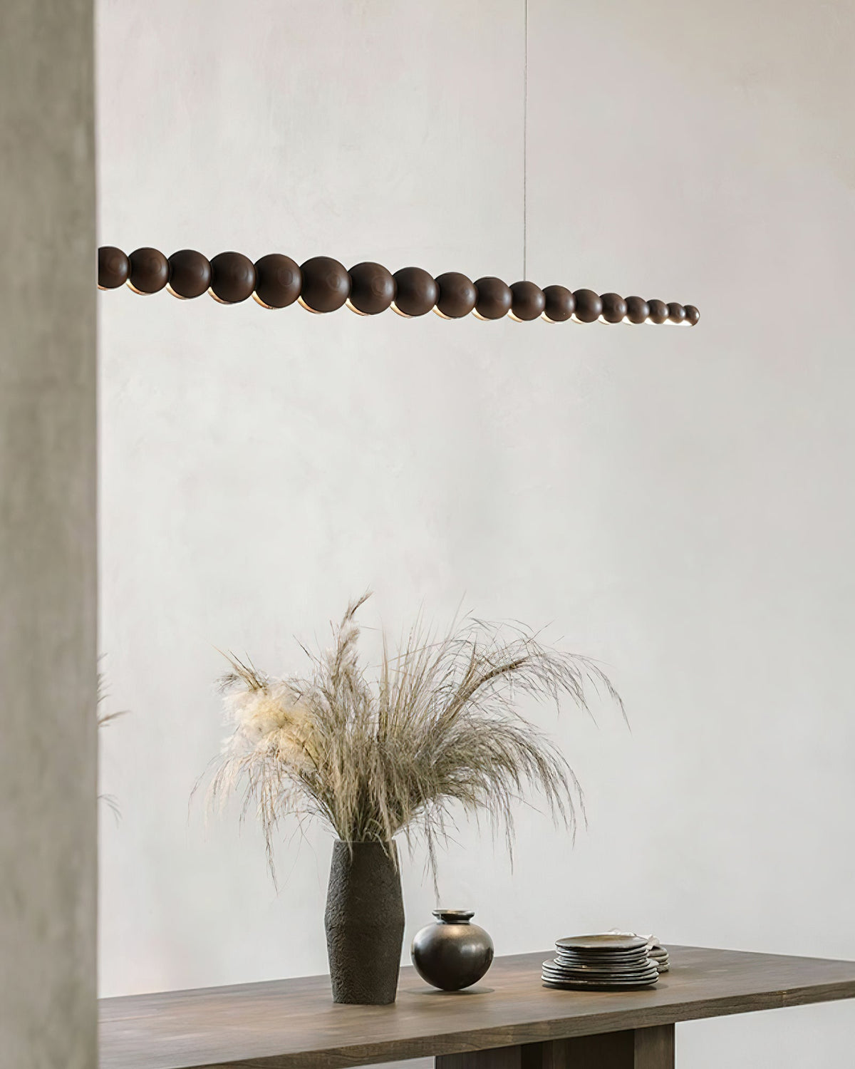Orlanre minimalistyczna lampa wisząca z drewna
