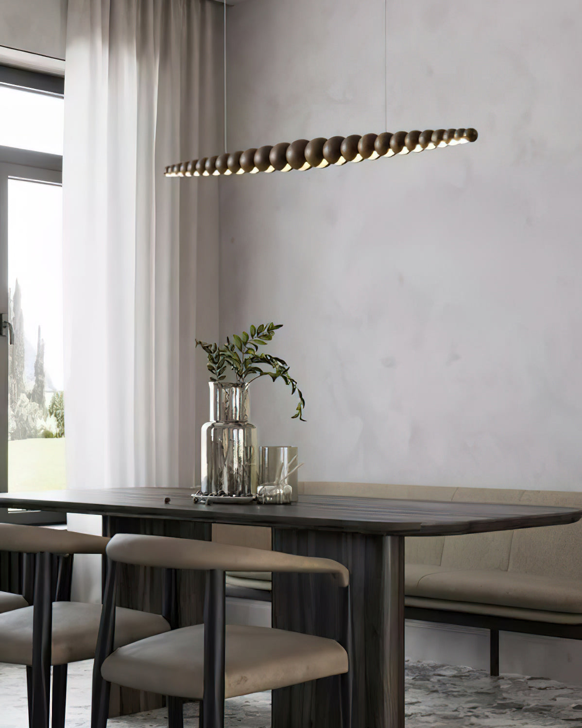 Orlanre minimalistyczna lampa wisząca z drewna