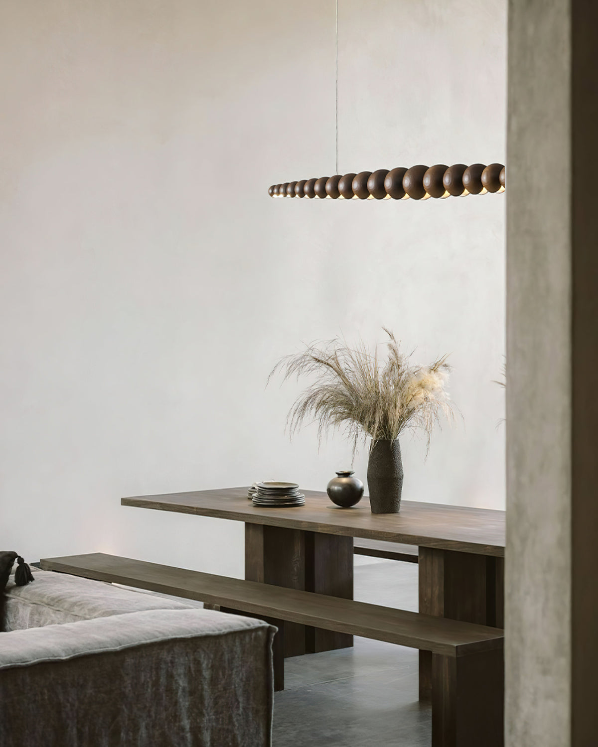 Orlanre minimalistyczna lampa wisząca z drewna