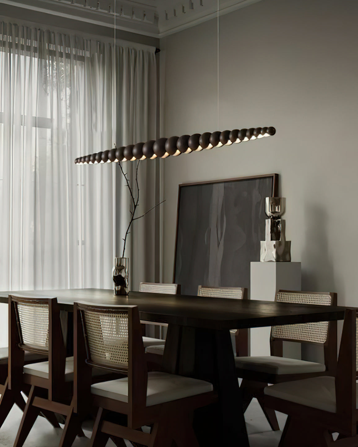 Orlanre minimalistyczna lampa wisząca z drewna