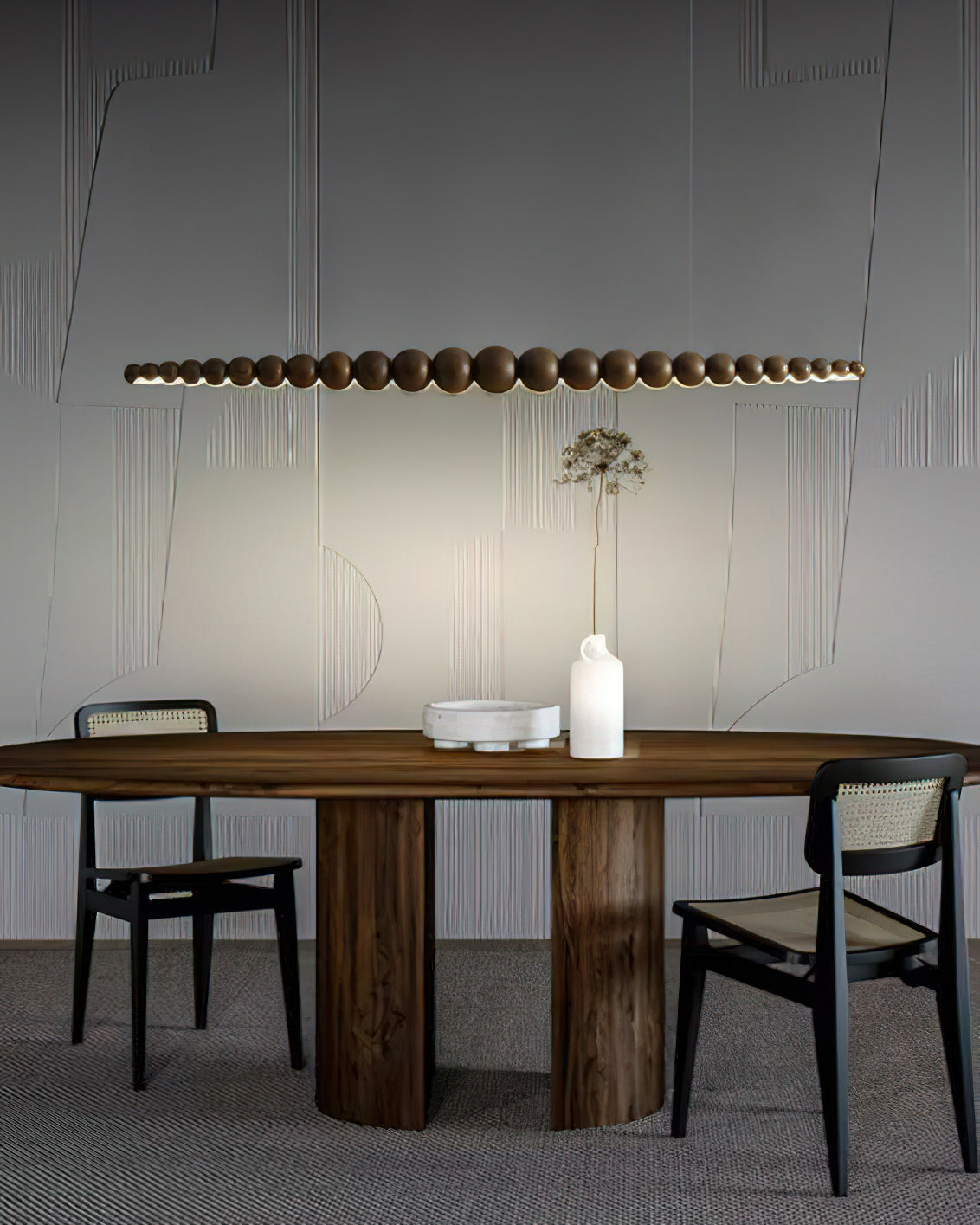 Orlanre minimalistyczna lampa wisząca z drewna