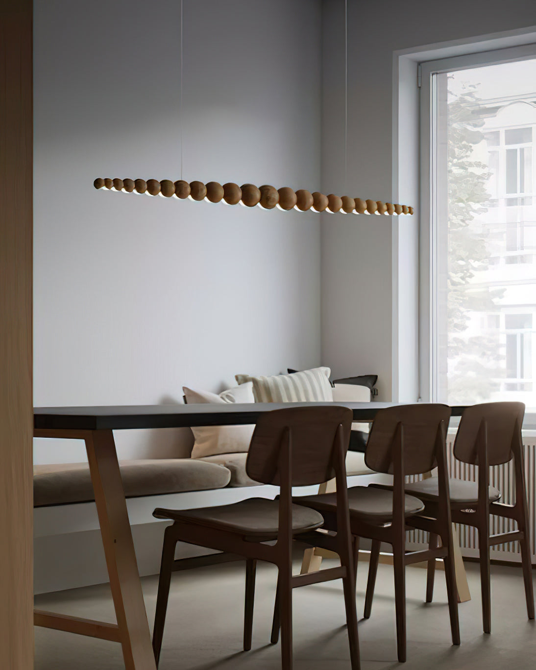Orlanre minimalistyczna lampa wisząca z drewna