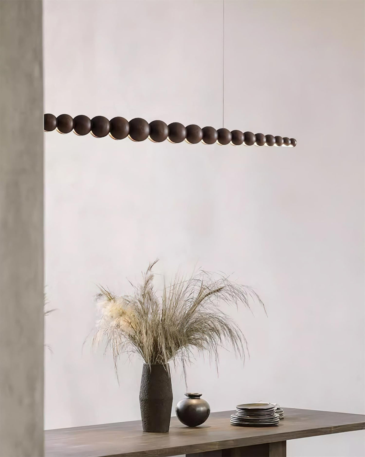 Orlanre minimalistyczna lampa wisząca z drewna