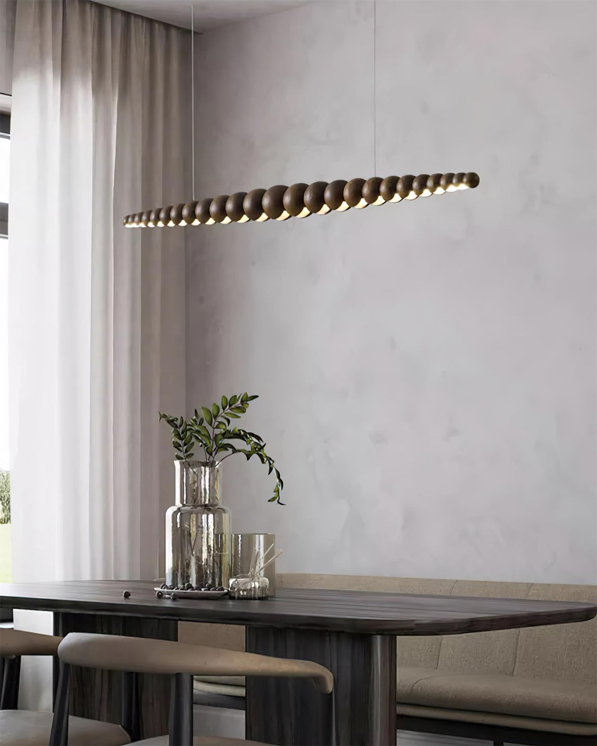 Orlanre minimalistyczna lampa wisząca z drewna
