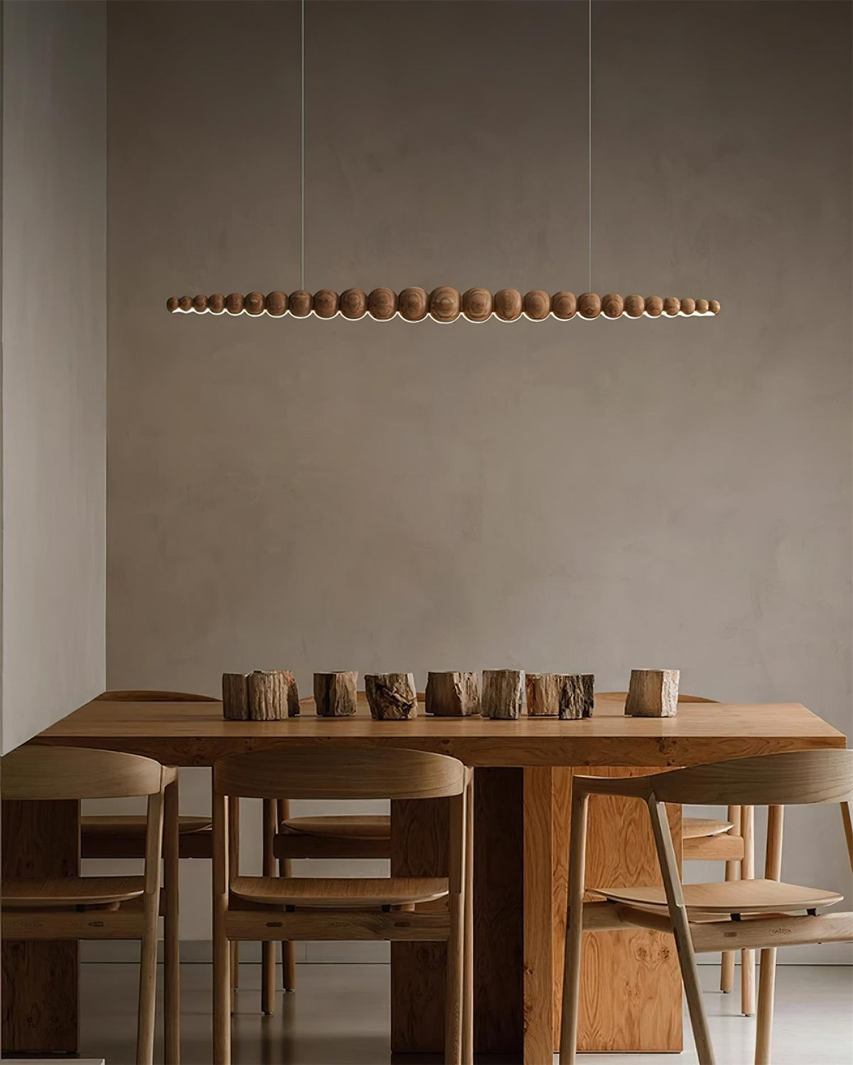 Orlanre minimalistyczna lampa wisząca z drewna
