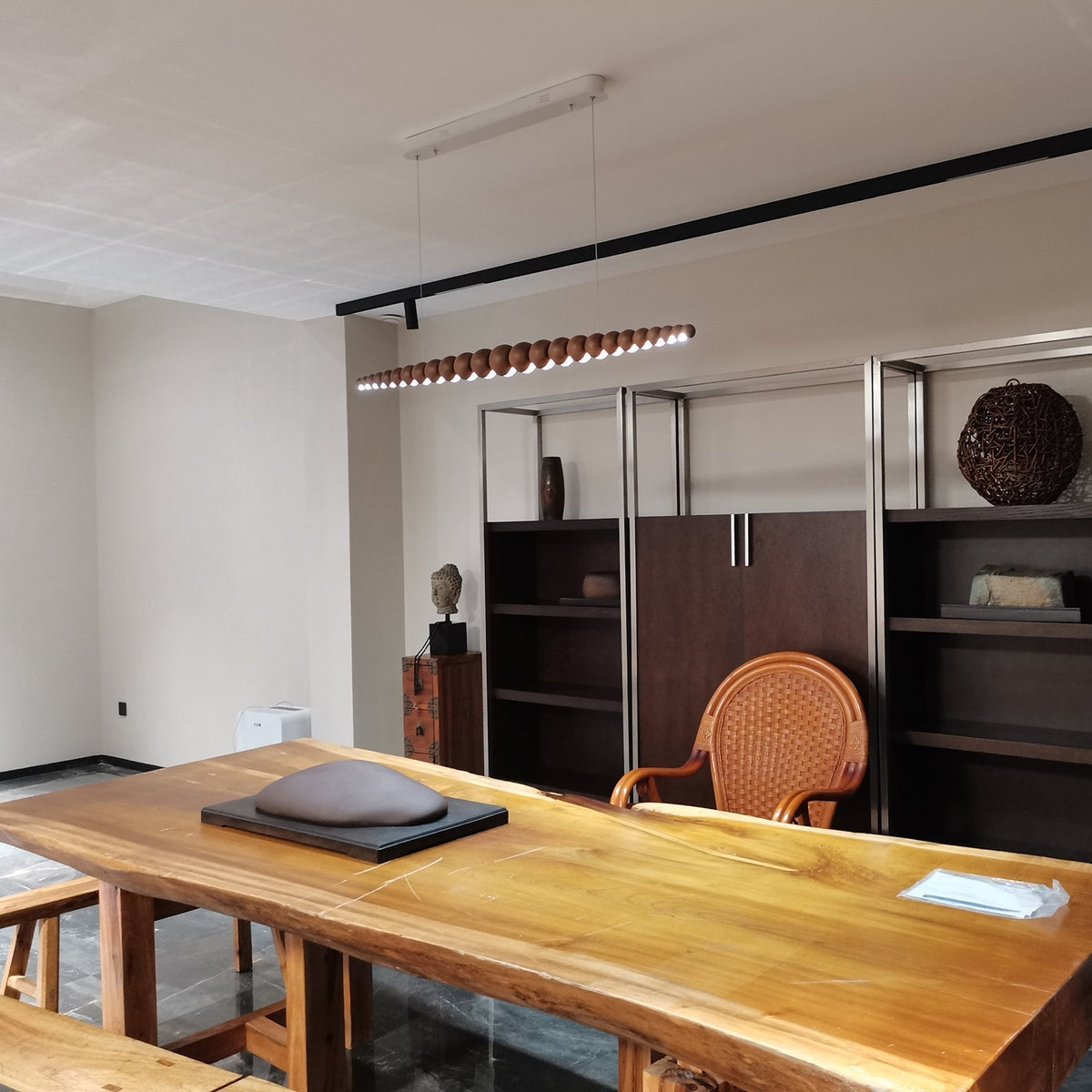 Orlanre minimalistyczna lampa wisząca z drewna
