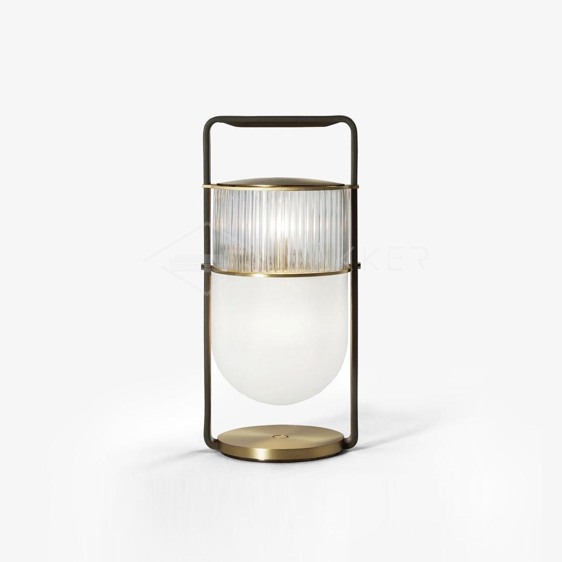 Kiorven artystyczna lampa stołowa ze szkła